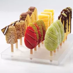 Bâtonnets en bois pour glaces et petits gâteaux, 50 pièces