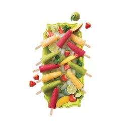 Stampo in silicone per 3 gelati su stecco