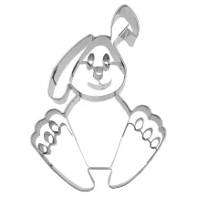 Emporte-pièce Lapin avec gaufrage, acier inoxydable