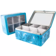 Scatola per biscotti con albero di Natale, 210 x 100 x 71 mm
