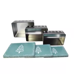Cookie tin Christmas magic, 3 pieces