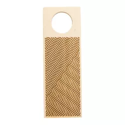 Gnocchi and pasta wooden board with wave structure