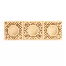 Ravioli-Holzform Nordisch, 3 Ravioli, Buchenholz