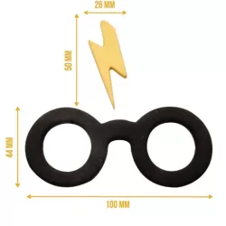 Glasses and scar cookies cutters