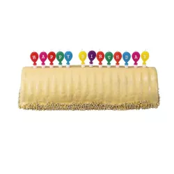 Buchstabenkerzen Happy Birthday, 13-teilig