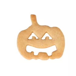 Stainless steel pumpkin cutter with embossing, 5.8 cm