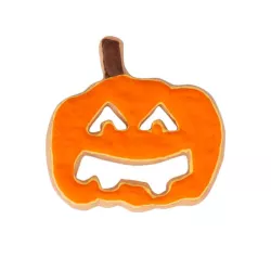 Stainless steel pumpkin cutter with embossing, 5.8 cm