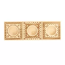Wooden ravioli mold, hearts, 3 ravioli, beech wood