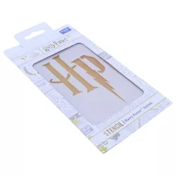 Harry Potter HP logo stencil, large