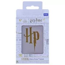 Harry Potter HP logo stencil, small