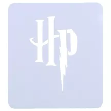 Harry Potter HP logo stencil, small