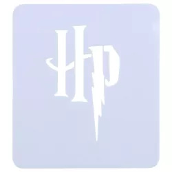 Harry Potter HP logo stencil, small