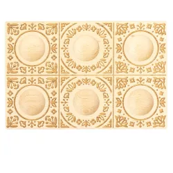 Ravioli-Holzform Blumenprägung, 6 Ravioli, Buchenholz