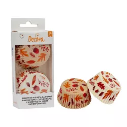 Baking cups "leaves" in paper