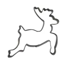 Cookie cutter reindeer jumping