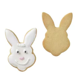Cookie cutter rabbit head