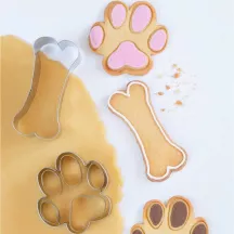 Tagliabiscotti Snack per Cani, Osso e Zampa (2 pezzi)
