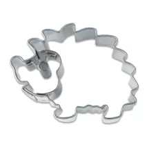 Hedgehog cookie cutter with stainless steel embossing