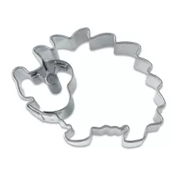 Hedgehog cookie cutter with stainless steel embossing