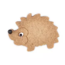 Hedgehog cookie cutter with stainless steel embossing