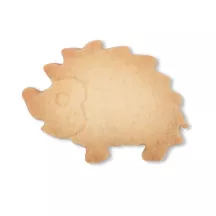 Hedgehog cookie cutter with stainless steel embossing