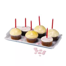 Red candles, 10 pieces