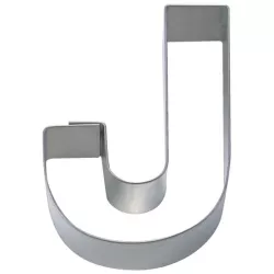 Ausstechform Buchstabe J, Edelstahl