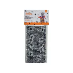 20 transparent candy bags with spider and web