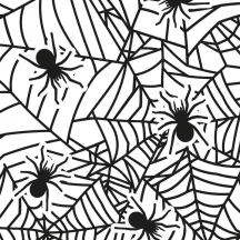 20 sachets transparents à friandises araignée et toile