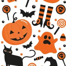 Sacchetto trasparente Halloween