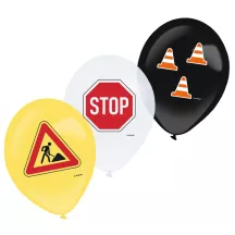 Construction site balloons, 6 pieces