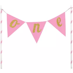 Cake pennant One Gold