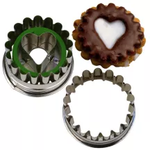 Linzer-Ausstecher Herz mit Auswerfer 4.8 cm