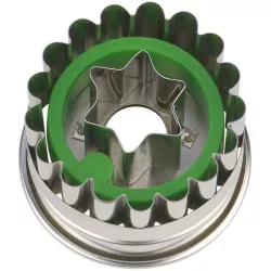 Linzer-Ausstecher Stern mit Auswerfer 4.8 cm