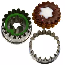 Tagliabiscotti Linzer a stella con espulsore 4.8 cm