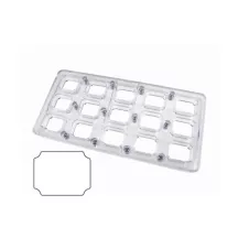 Magnetic Mould rectangular chocolate mould for 15 chocolates