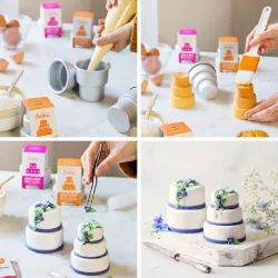 Mini-Hochzeitstortenbackform 4-stöckig, 8cm