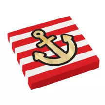Serviettes Pirates, 33 x 33 cm, 16 pièces