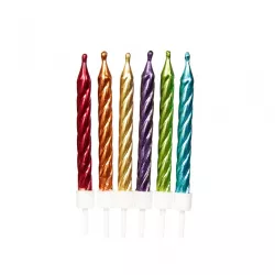Twisted candles - Assortment of colours