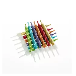 Candele ritorte - assortimento di colori
