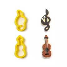 Emporte-pièce clé de sol et violon en 2 parties