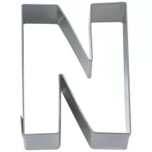 Cookie cutter N made of stainless steel, 6.5 cm