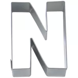 Cookie cutter N made of stainless steel, 6.5 cm
