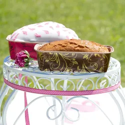 Moule en papier brun 21.5 x 9 cm, 6 pièces pour cake & pain