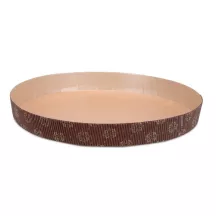 Papier-Backform Braun rund Ø 21 cm, 10 Stück