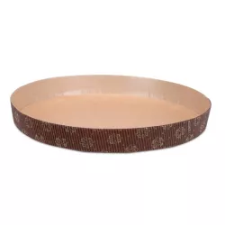 Paper baking dish brown round Ø 21 cm, 10 pieces