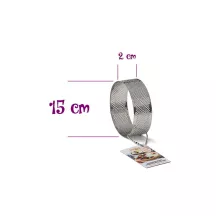 Tortenring gelocht 2cm hoch - Durchmesser 15 cm