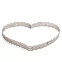 Anello per torta e quiche Perforato a cuore 24 x 22 x 3,5 cm