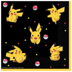 16 Pokemon Pikachu napkins