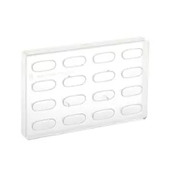 Gianduiotto polycarbonate praline mold for 16 pieces